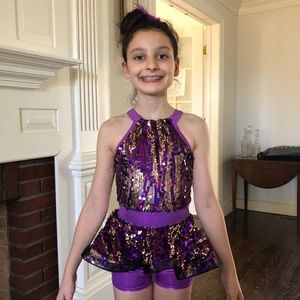 Sparkly Purple Dance Costume